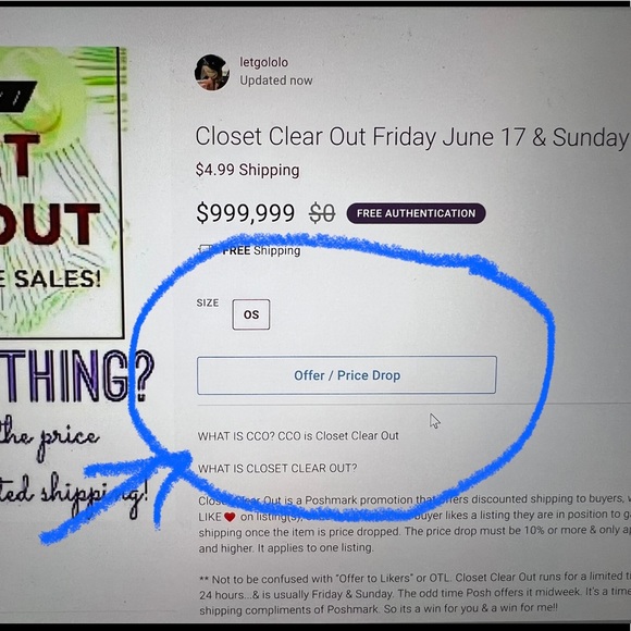 Closet Clear Out Every Friday & Sunday $4.99 Shipping Deal - Picture 8 of 12